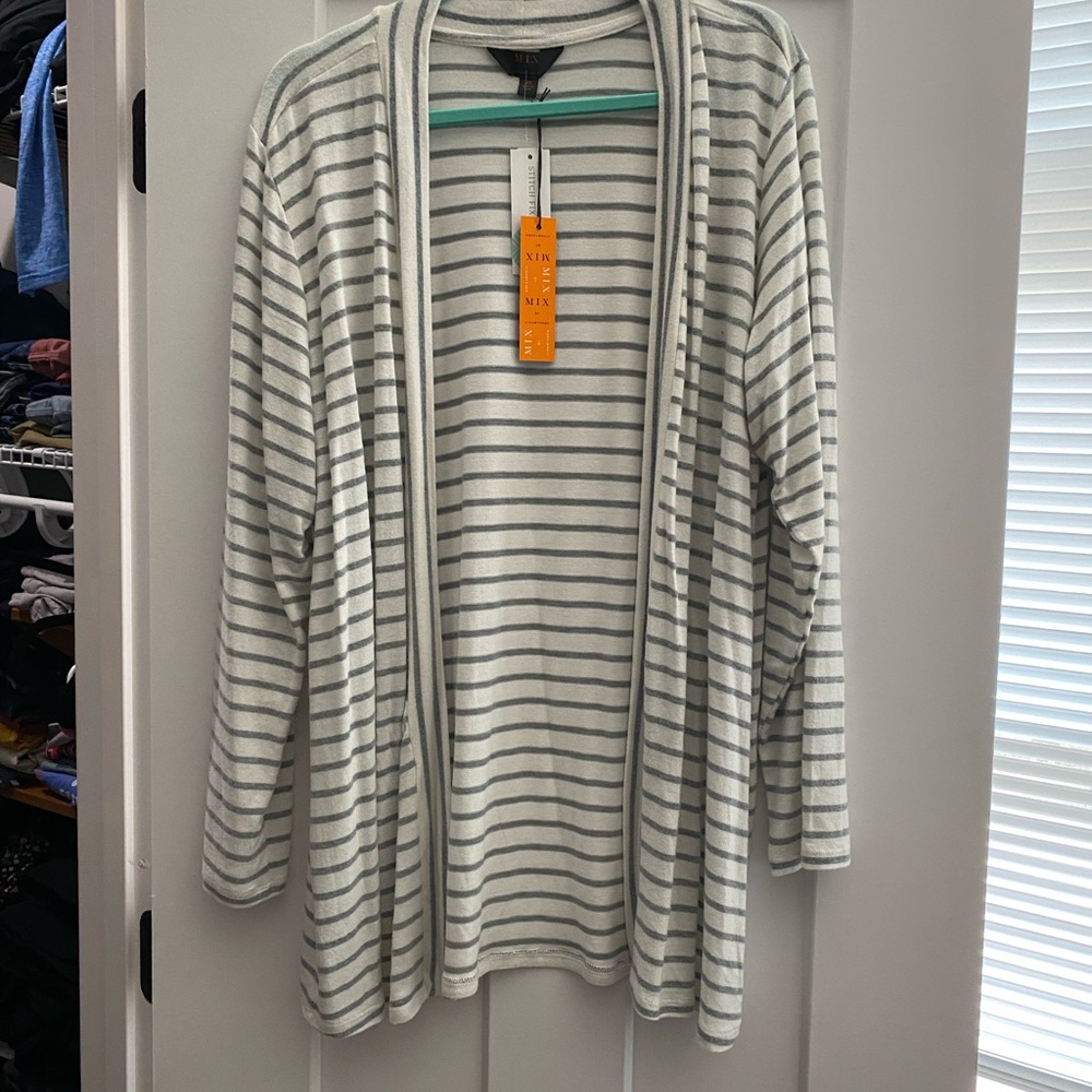 MIX striped cardigan size 2X